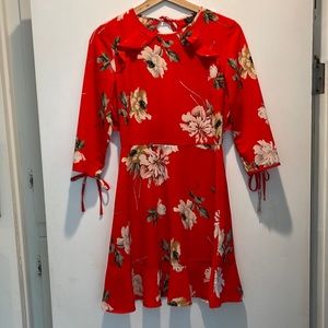 TopShop Floral A Line Dress